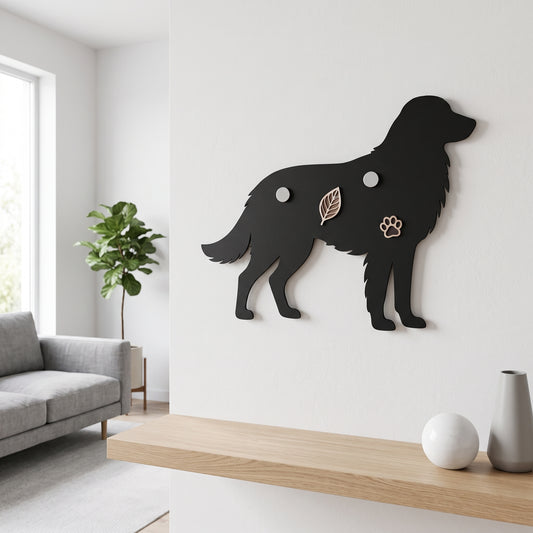 Magnettafel | Golden Retriever-Silhouette - DieMetallmacher