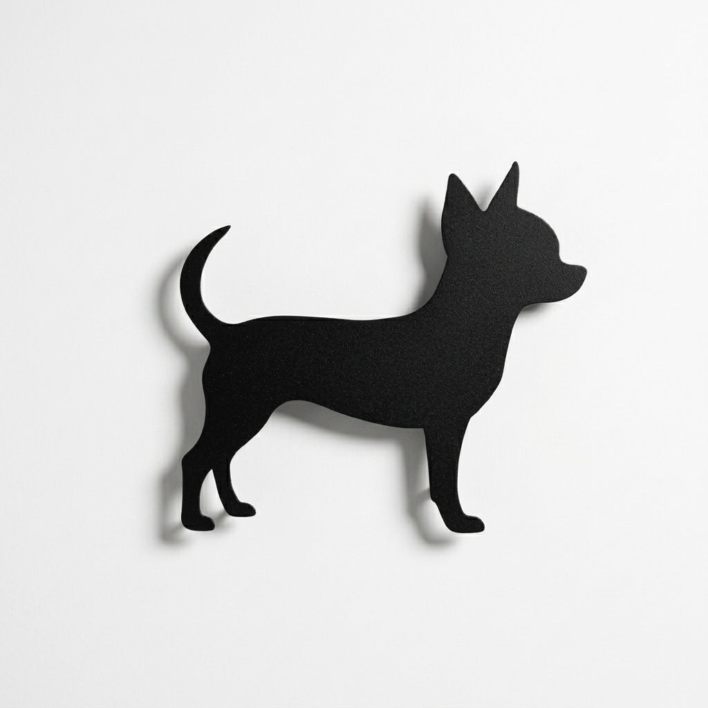 Magnettafel | Chihuahua-Silhouette - DieMetallmacher
