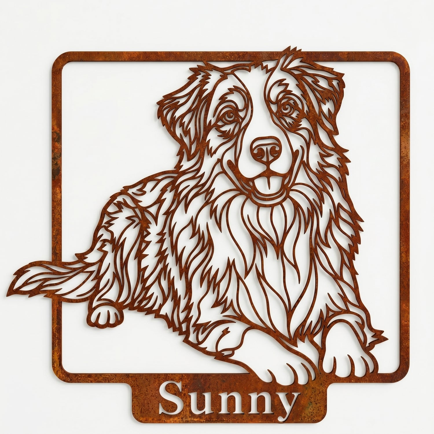 Individuelle Hunde-Wanddekoration aus Metall nach Ihrem Foto - DieMetallmacher