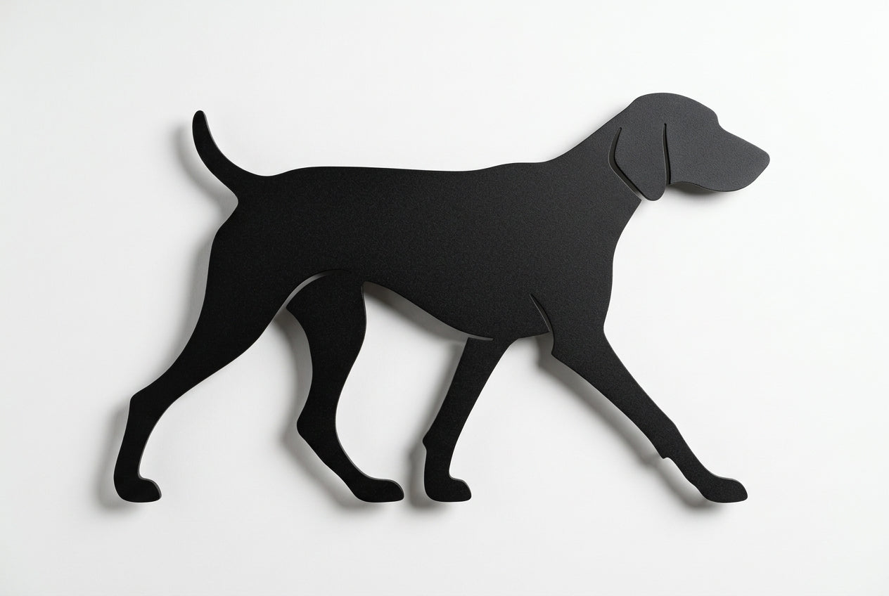Magnettafel | Weimaraner-Silhouette - DieMetallmacher