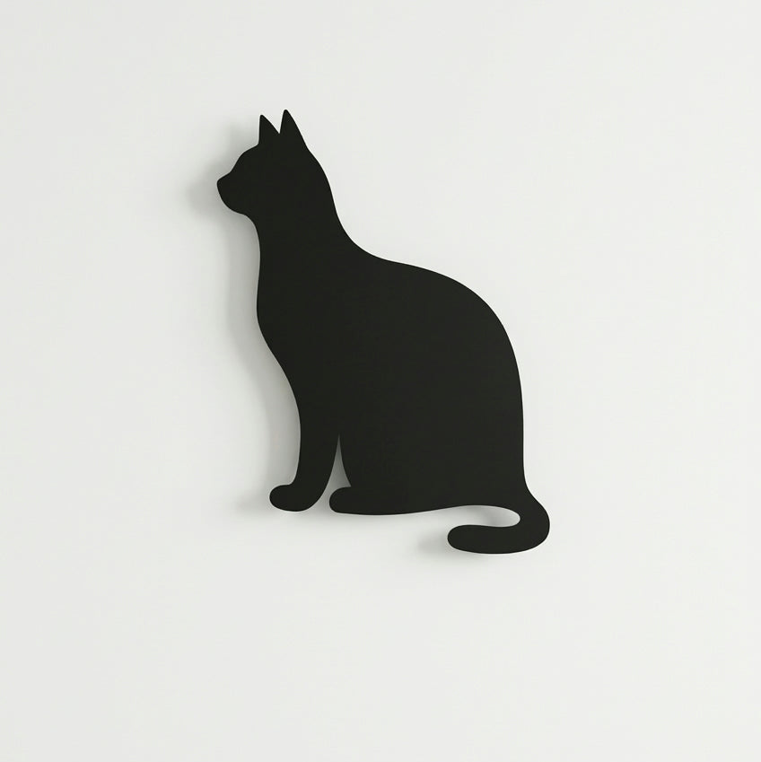 Magnettafel | Katzen-Silhouette - DieMetallmacher