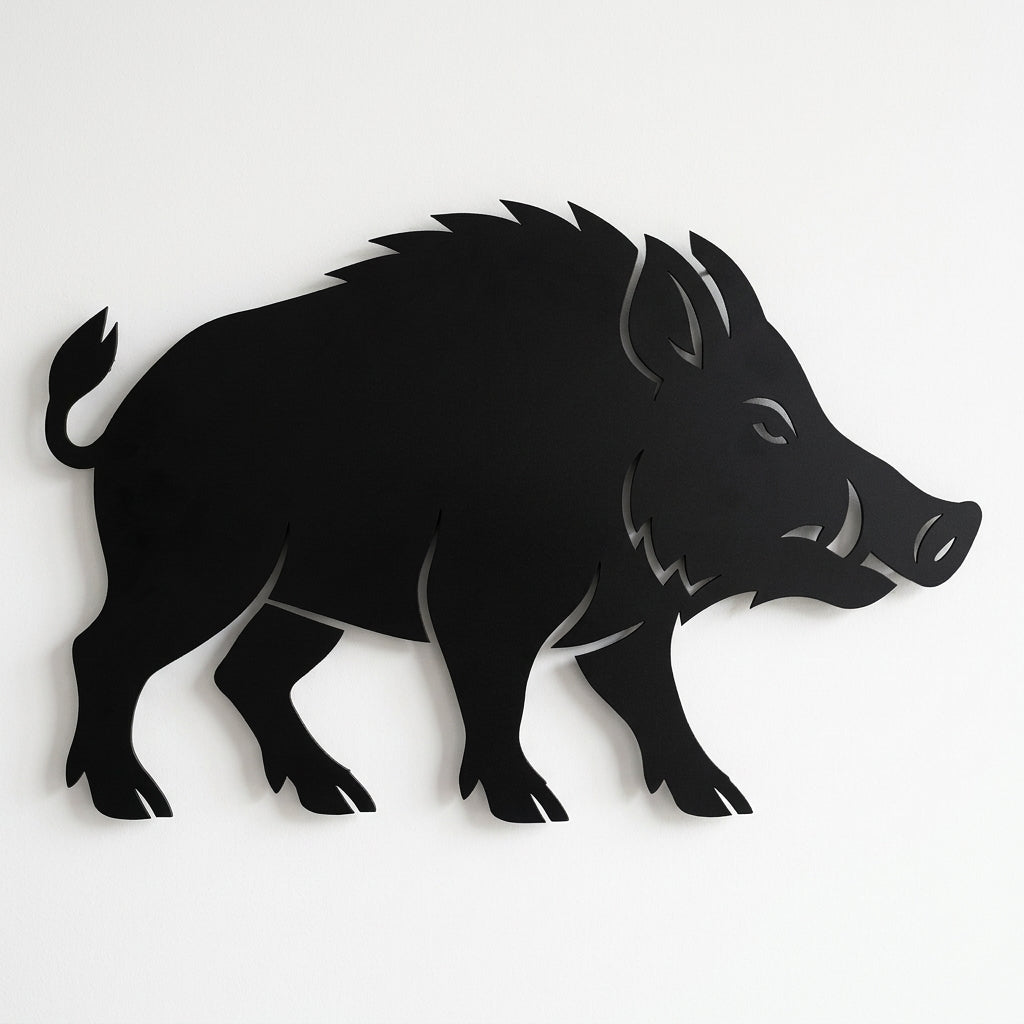 Magnettafel | Wildschwein-Silhouette - DieMetallmacher