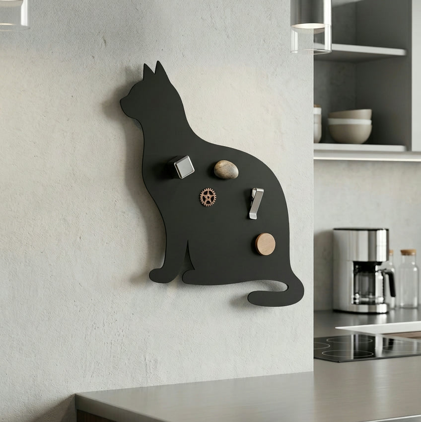 Magnettafel | Katzen-Silhouette - DieMetallmacher