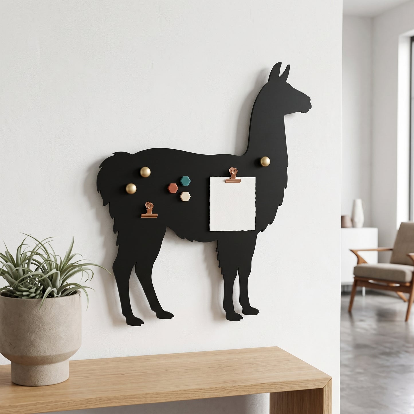 Magnettafel | Lama-Silhouette - DieMetallmacher