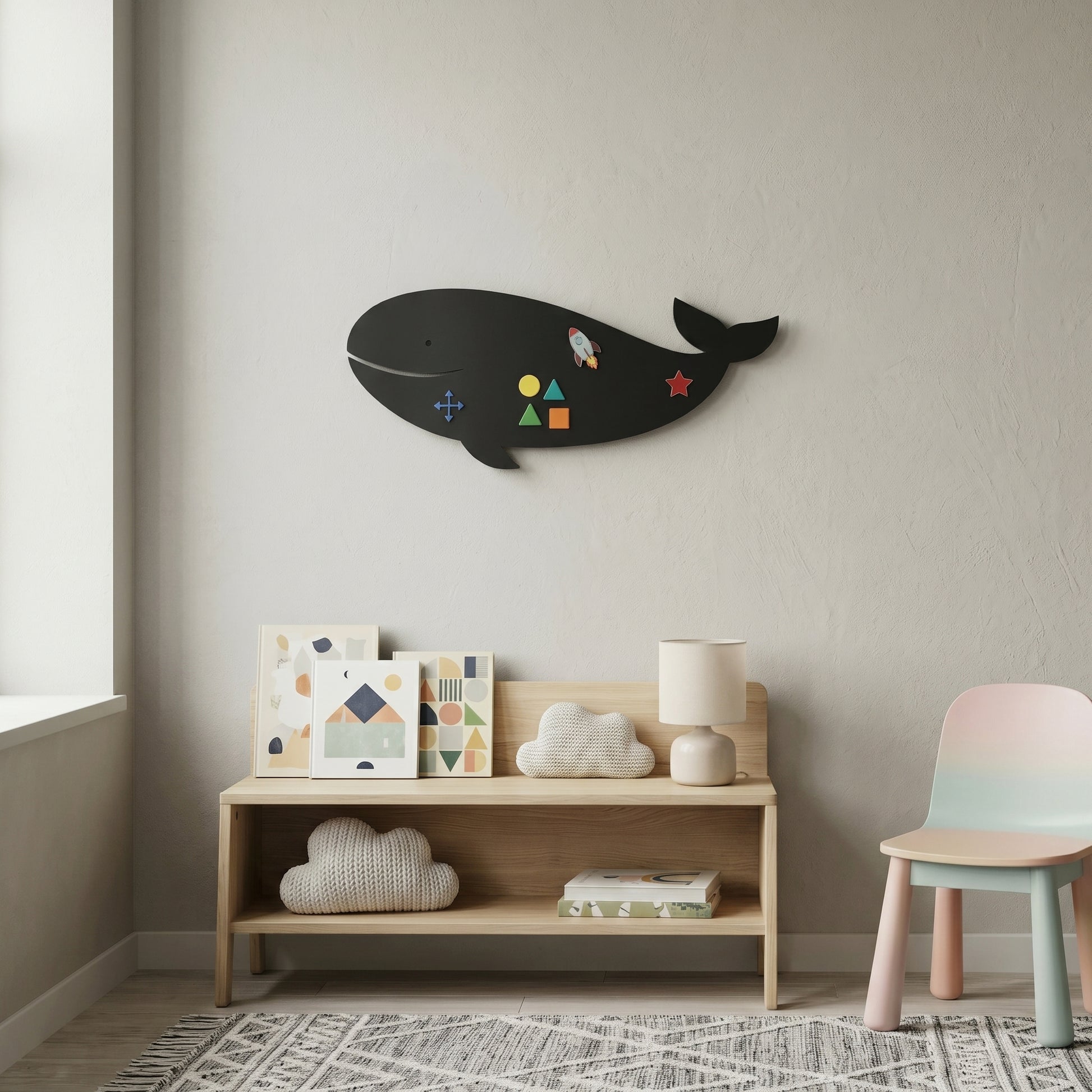 Magnettafel | Wal-Silhouette - DieMetallmacher