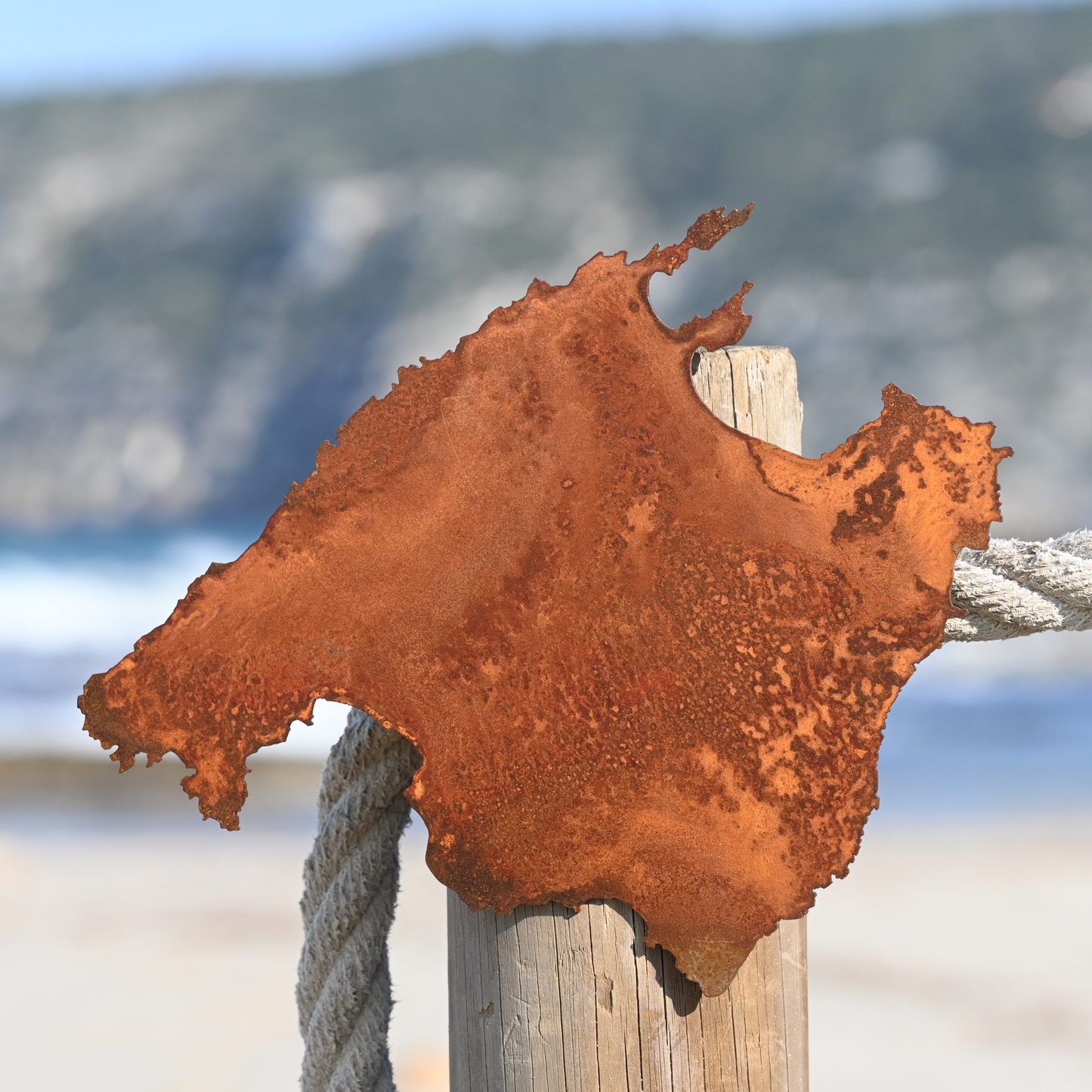 Mallorce Wanddekoration in Edelrost Corten Heim und Garten