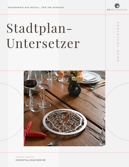 Nürnberg | Untersetzer | Rund - DieMetallmacher