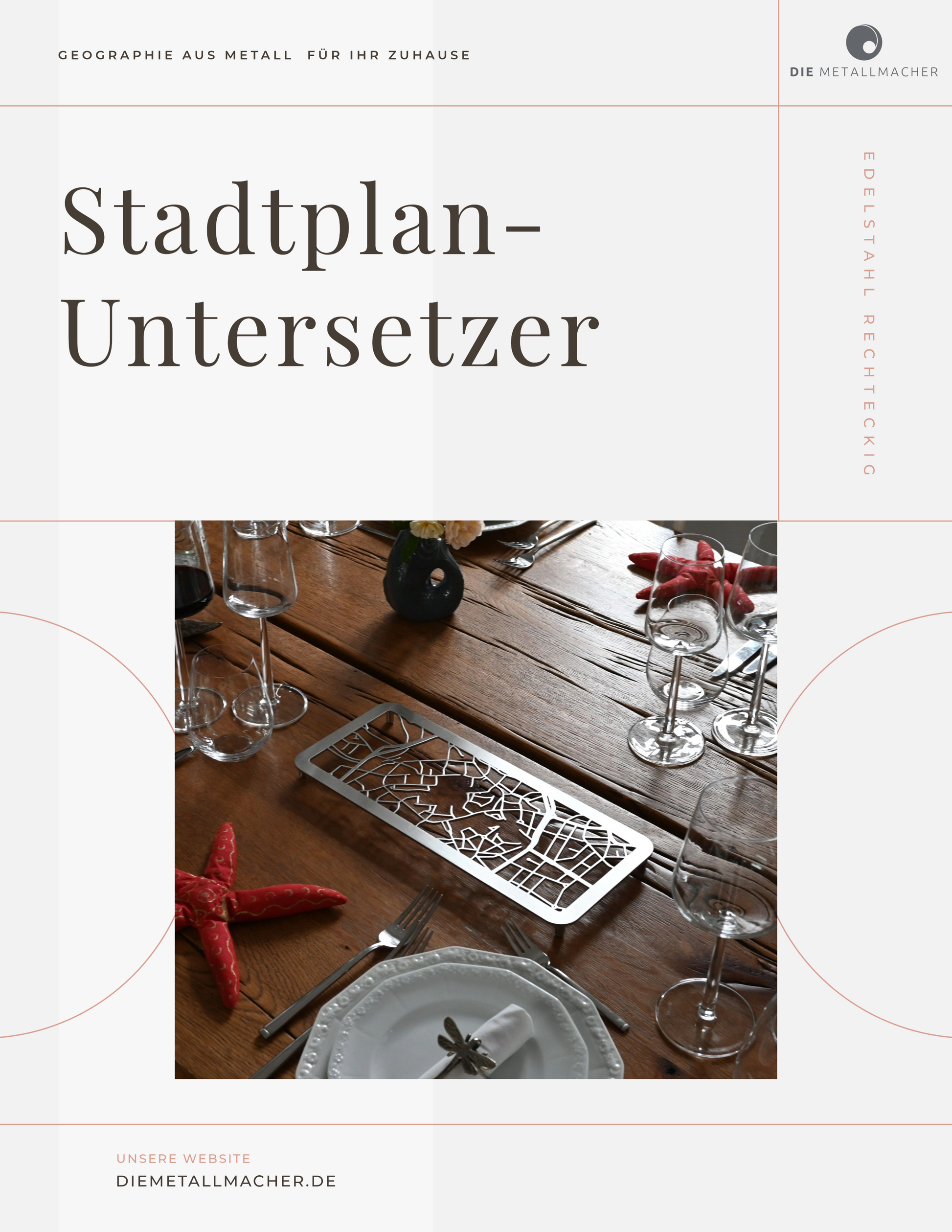 Köln | Untersetzer | Rechteckig - DieMetallmacher