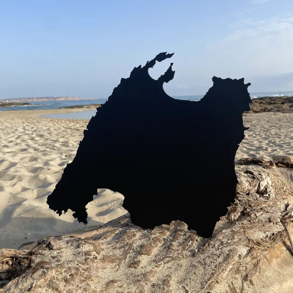 Individuelle Insel-Wanddeko aus Metall - Mallorca, Sylt und mehr