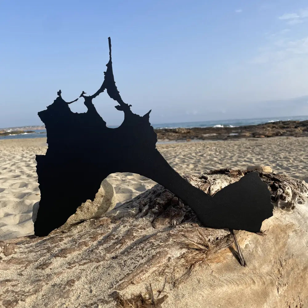Formentera | Wanddekoration | Schwarzer Stahl